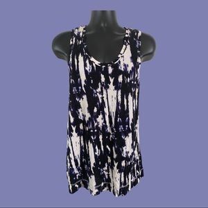 Simply Vera by Vera Wang purple and cream tank top size L